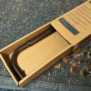 Bronze finish curtain drapery rod